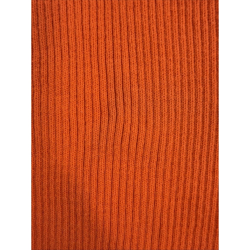 Lauren Ralph Lauren Turtleneck Sweater Women's L Orange Ribbed Knit - Picture 11 of 11